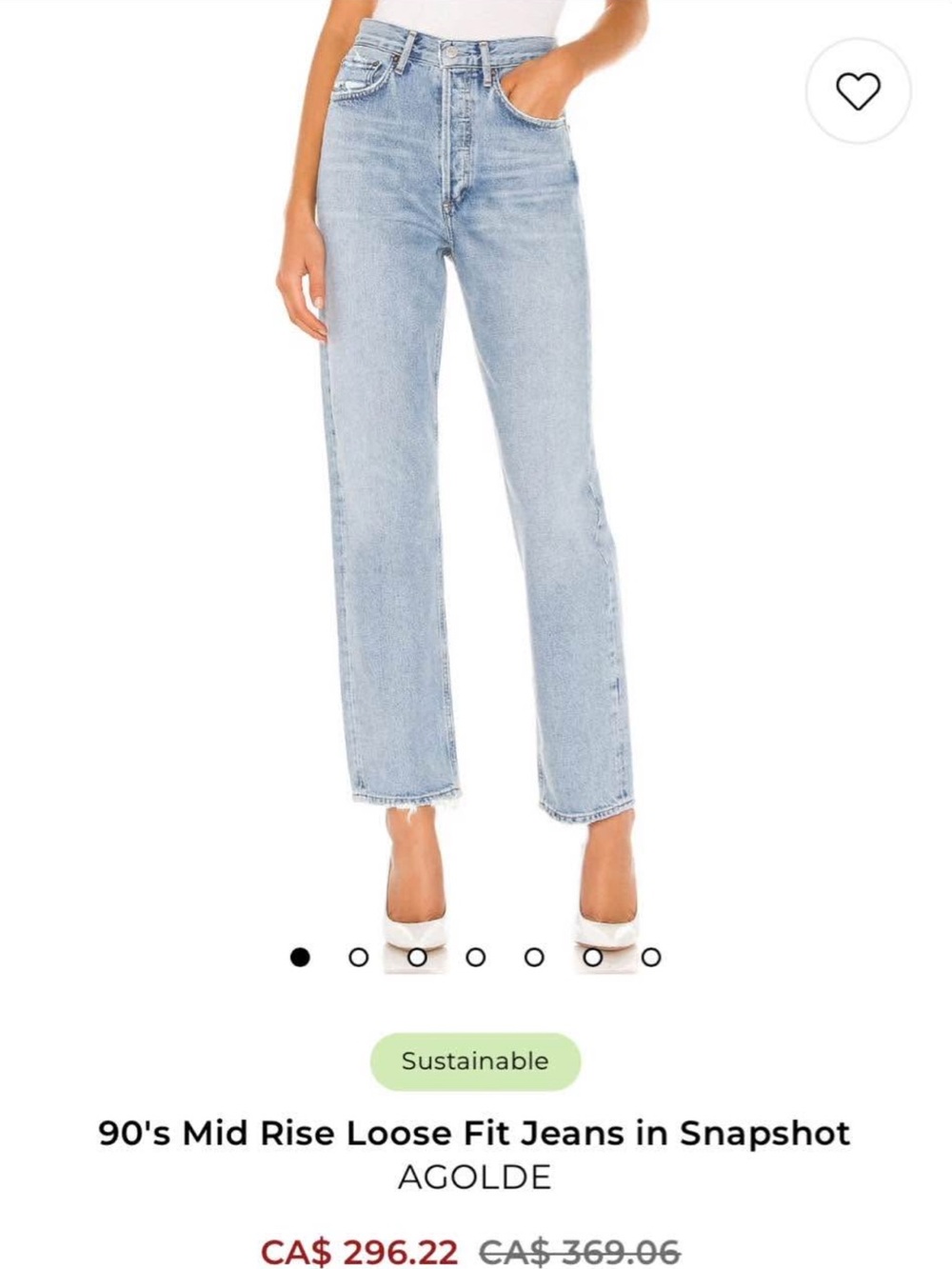 Agolde Straight Leg 90s Jeans